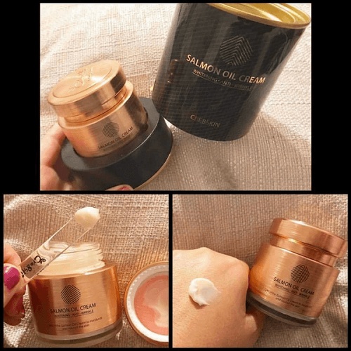 Kem Cá Hồi Dưỡng Trắng Da, Chống Lão Hóa Chiết Xuất Dầu Cá Hồi Cre8skin Salmon Oil Cream 80g - Hàn Quốc