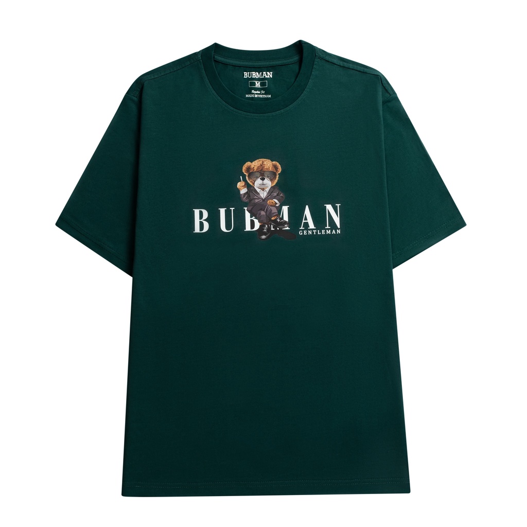 Áo thun tay lỡ BUBBEAR OS BUBDY phông Unisex nam nữ Cotton oversize form rộng BUBMAN - OS-001