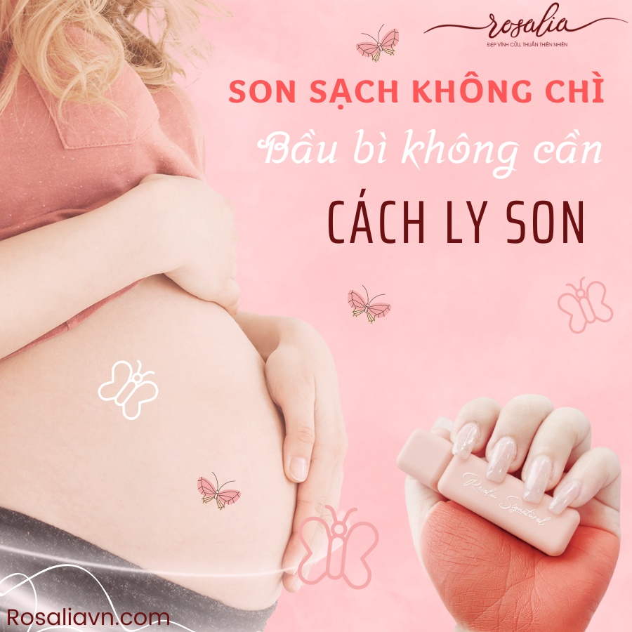 Son Kem Lì Không Chì Lâu Trôi Cho Mẹ Bầu, Chất Son Siêu Mềm Mịn Từ Hoa Hồng Hữu Cơ Rosalia