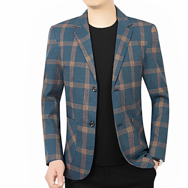 Áo Khoác Vest Dáng Ôm Phong Cách Phương Tây Thời Trang Cho Nam Giới Trung Niên