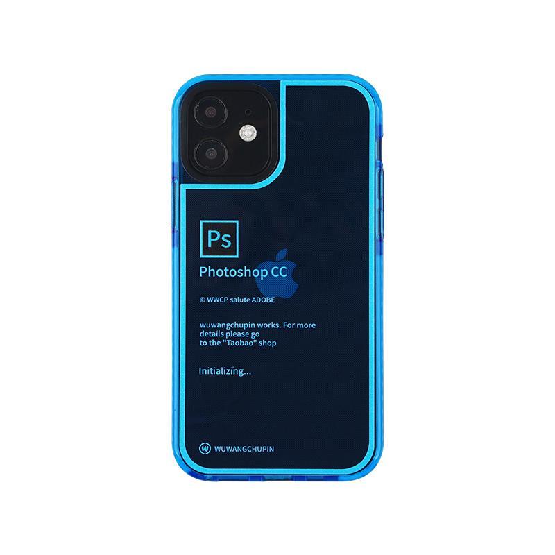 Ốp Điện Thoại Chống Sốc Màu Xanh Dương Cho iPhone12promax 13promax 14promax 11pro 7 / 8PLUS xsmaxr AKS8