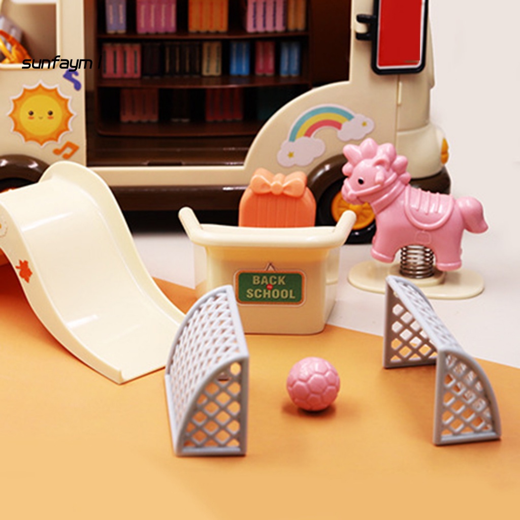 1 Set Mô Hình Xích Đu Đồ Chơi Bằng Nhựa Không Phai Màu Trang Trí Nhà Búp Bê