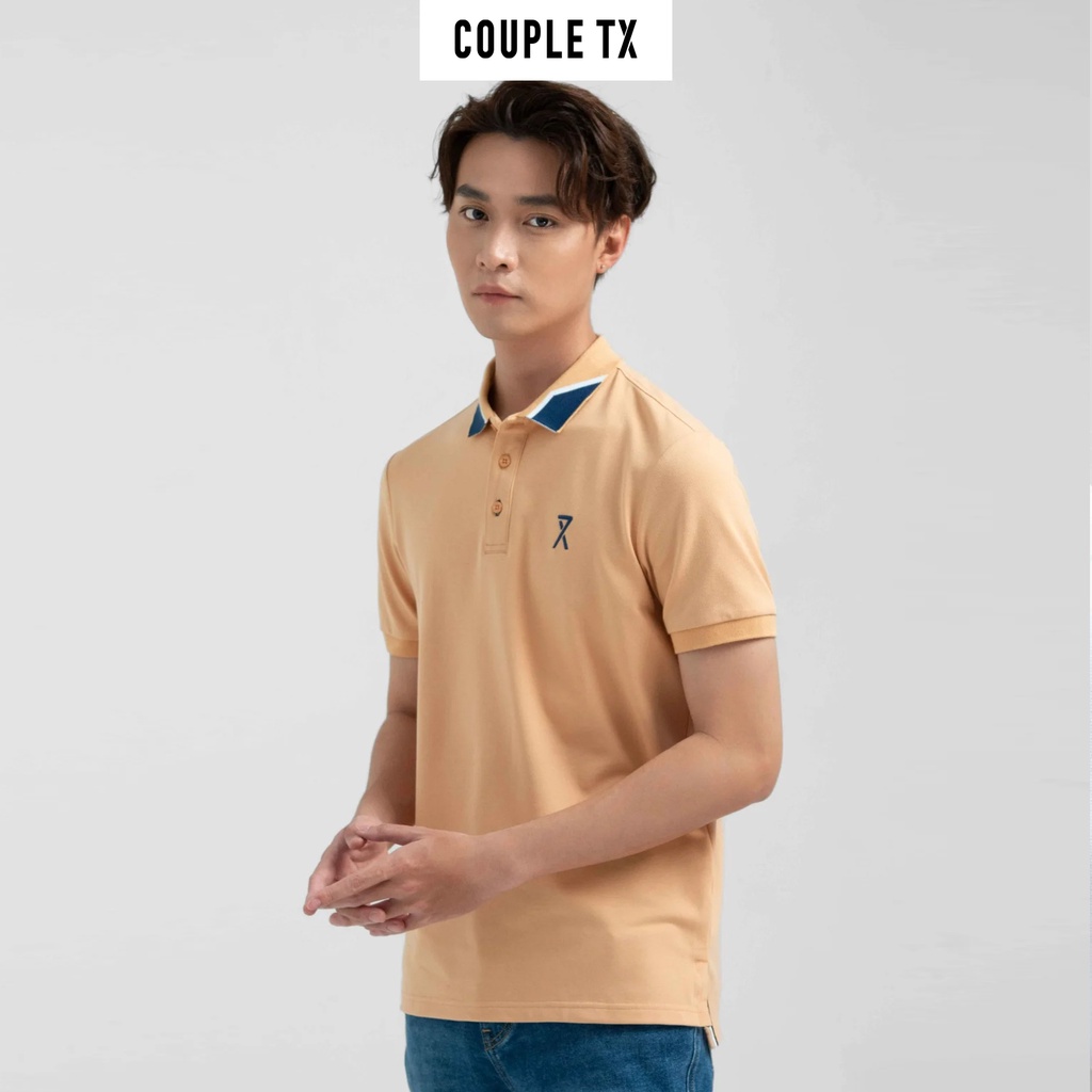 Áo Polo Nam Couple TX Pique Slim Fit Phối Bo Cổ MPO 1024