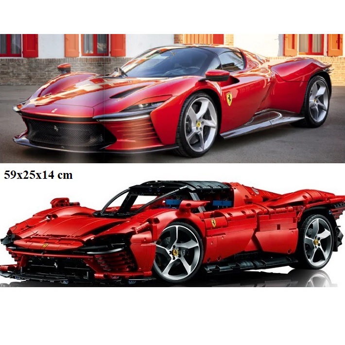 Nonlego Technic Siêu Xe Ferrari Daytona SP3 42143 Tỷ Lệ 1:8 Đồ Chơi Lắp Ráp 3778 Pcs Sieuthidochoitritue