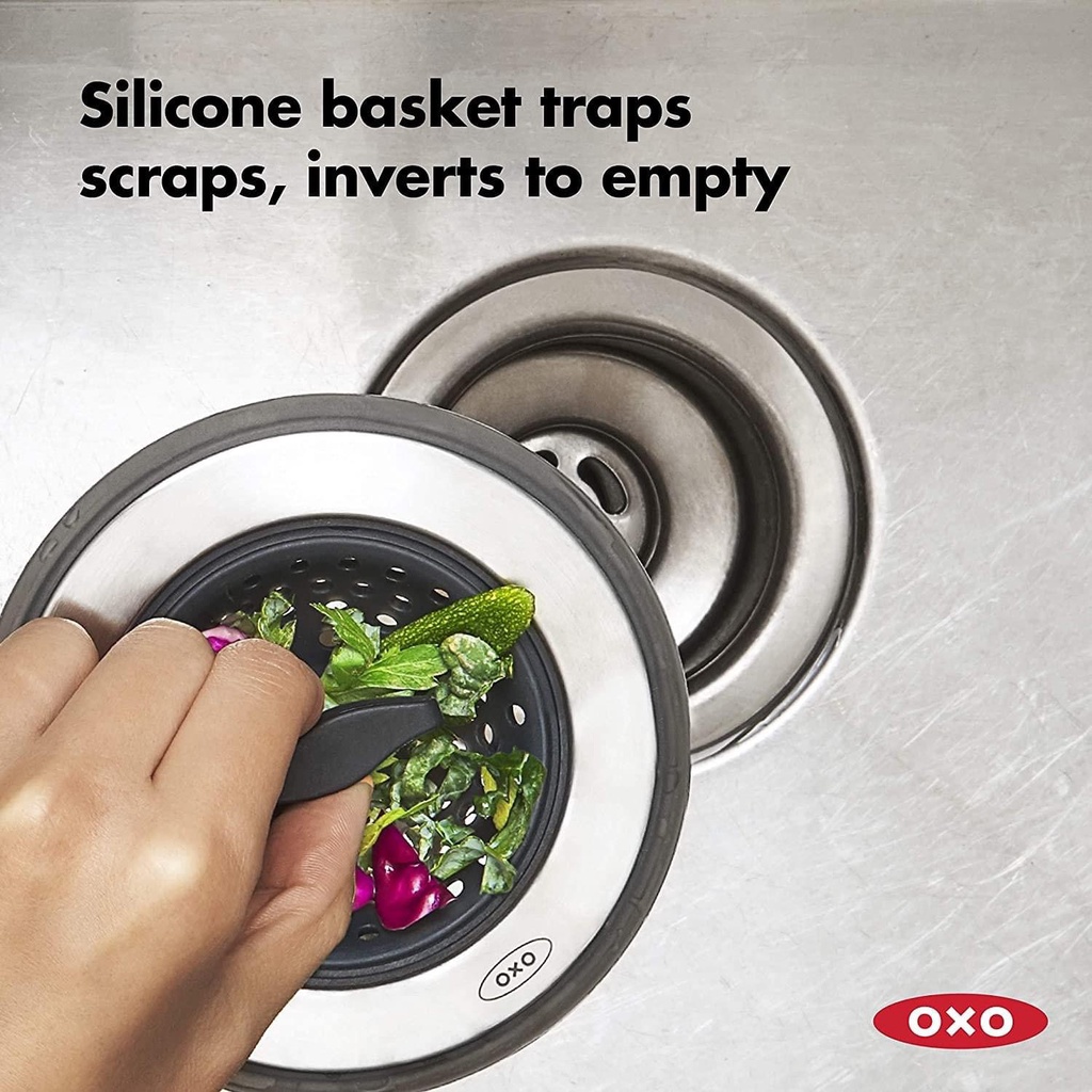 Lọc Rác Kiêm Nút Chặn Chậu Rửa Oxo 2 in 1 - Hàng Mua tại Đức