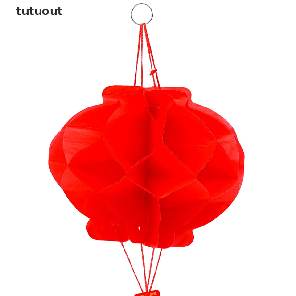 Set 10 Lồng Đèn Giấy Màu Đỏ Phong Cách Trung Hoa 2023