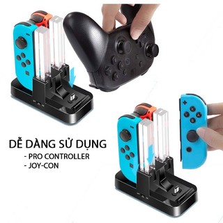 Dock sạc Joycon và Pro Controller Nintendo Switch đế sạc tay cầm joycon và nintendo switch pro oled lite
