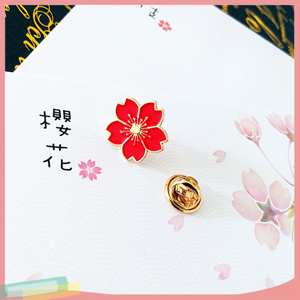 Trâm cài áo hình bông hoa bằng kim loại phong cách thời trang