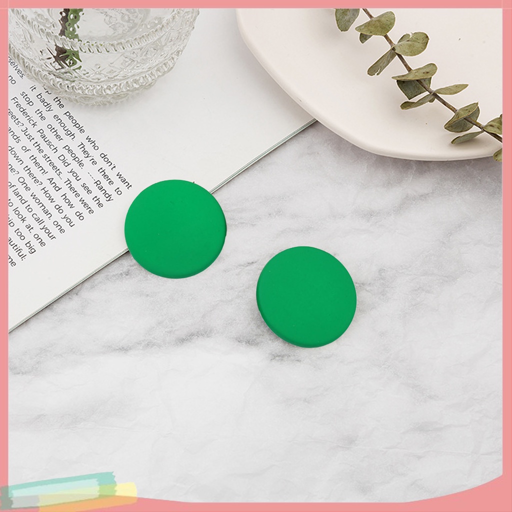 1 Đôi Bông Tai Hình Tròn Lớn Đơn Giản Cho Nữ