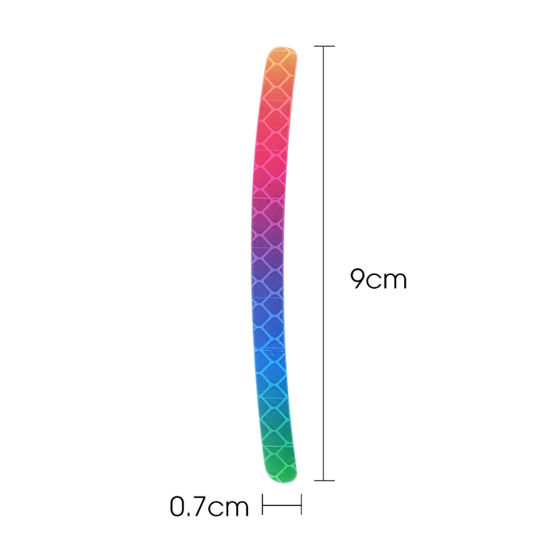 Bộ 20 Đề Can Phản Quang Cảnh Báo An Toàn Chống Thấm Nước Màu Cầu Vồng Thông Dụng Dán Vành Bánh Xe Hơi / Xe Máy