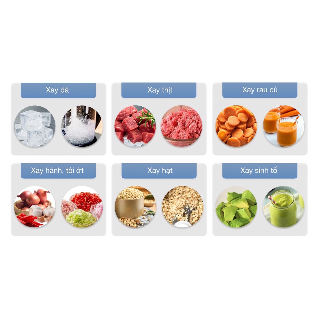 Máy xay sinh tố đa năng Toshiba BL-70PR2NV Trưng bày Công suất: 700W - 3 Cối xay nhựa -  Lưỡi dao thép không gỉ