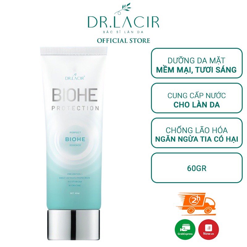 Kem Chống Nắng, Kem Dưỡng Trắng Da Dr Lacir Cool Cream Kiềm Dầu, Da Khô Hiệu Quả - Dung Tích 35ml