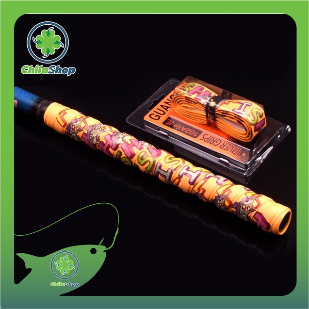 QUẤN CÁN CẦN FISH Giúp bảo vệ cán cần, chống mài mòn nước sơn, tăng cảm giác cầm nắm