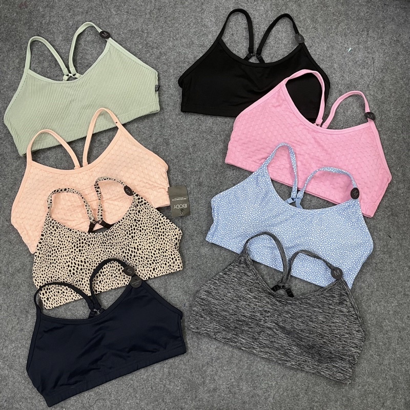 Áo Lót Tập Gym Nhiều Mầu Có Sẵn Mút Ngực Hàng Xuất Xịn