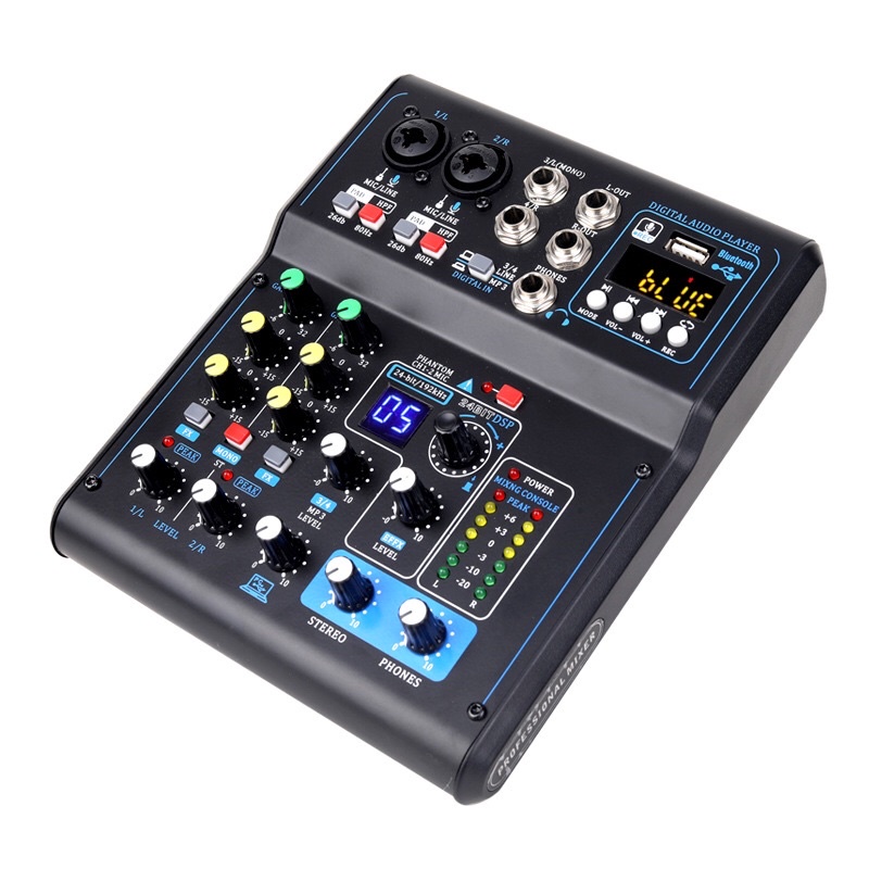 Mixer Mini VN06 Pro Fx DSP 16 Hiệu Ứng Vang Số