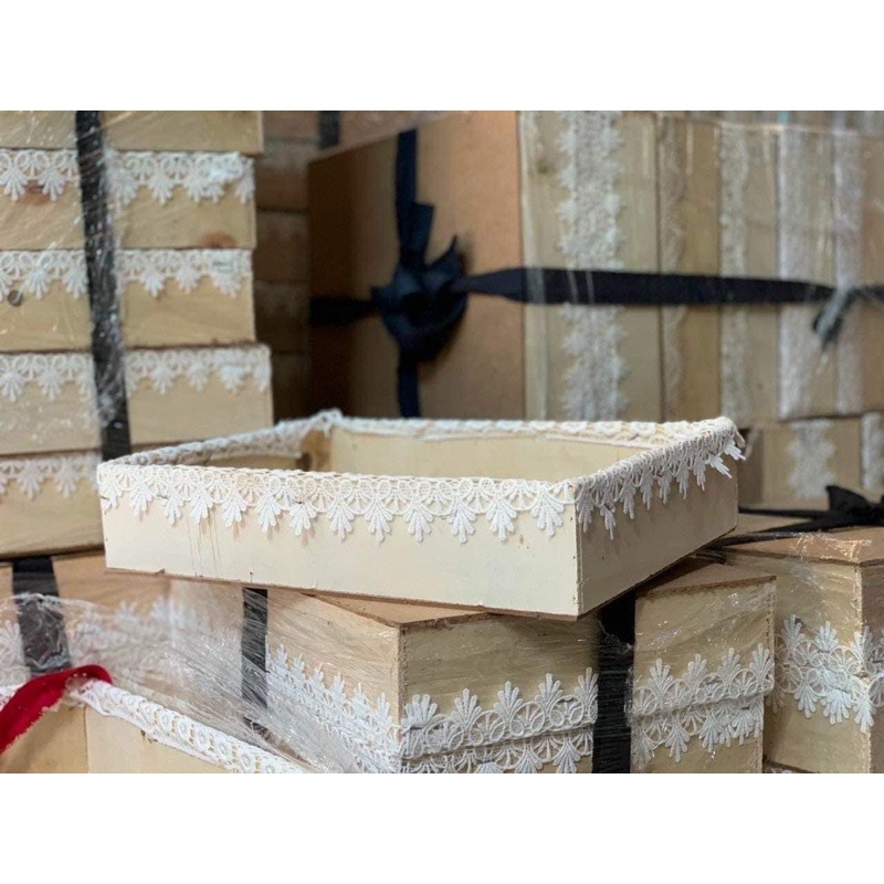 Trụ - Khay gỗ làm giỏ quà, tháp bánh, tháp nước, tháp bia tài lộc