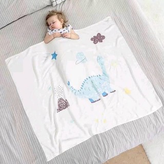 Khăn lụa cotton xuất hàn 1m x1m2 siêu mềm mát lạnh cho bé