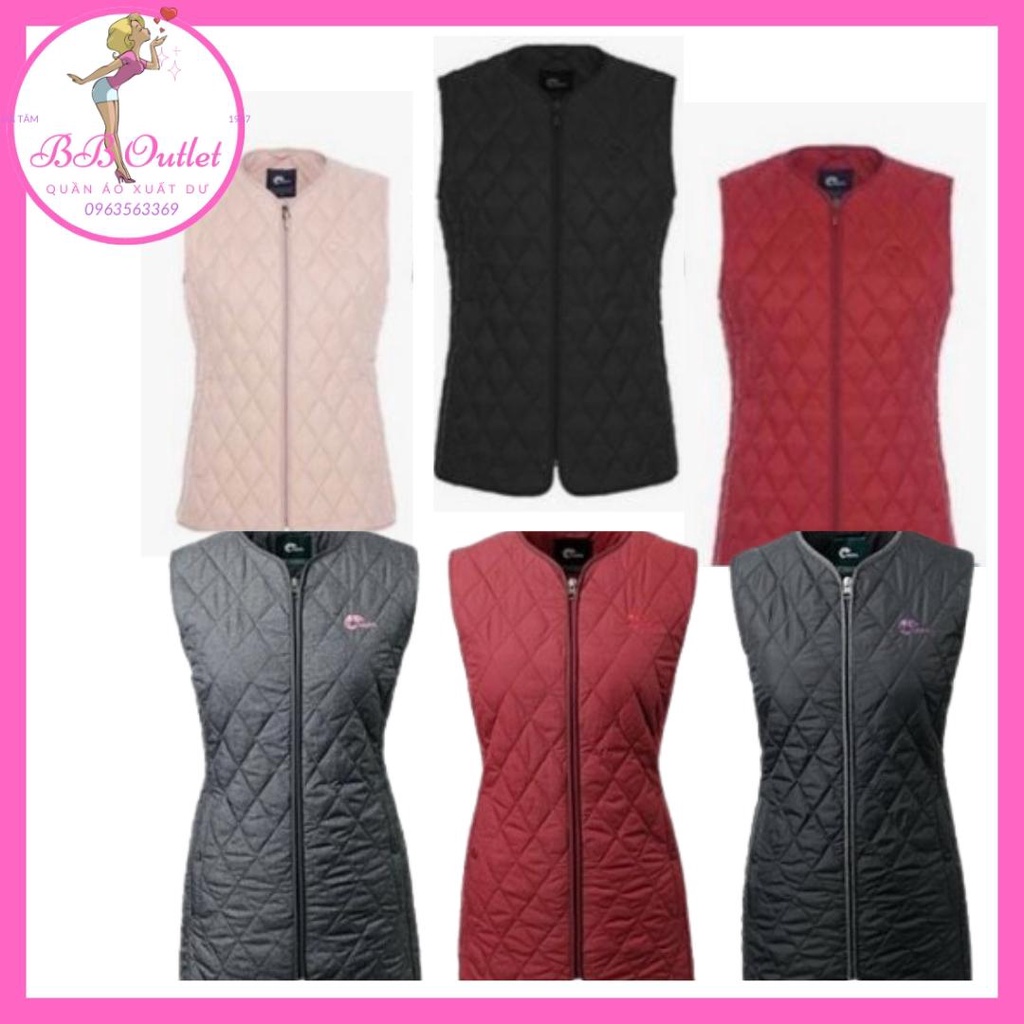 Áo gile nữ chần bông Nepa xuất dư xịn