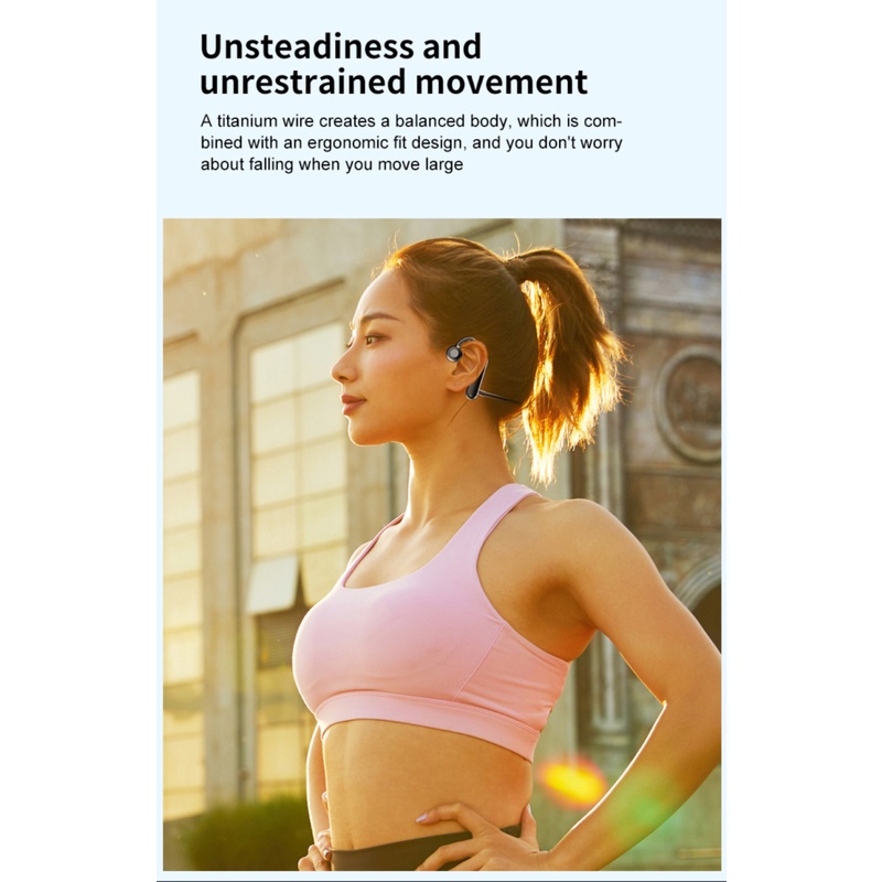 Coza Tai Nghe Truyền Âm Qua Xương Ak79 Tai Nghe Không Dây Tương Thích Bluetooth Tai Nghe Thể Thao Chống Nước Nặng Nhất Có Micrô Điều Chỉnh Âm Lượng Li-fe Chống Nước