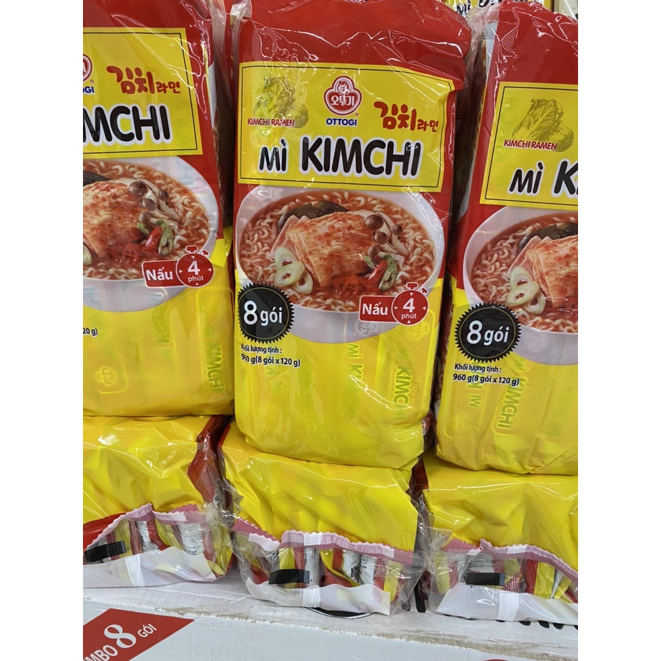 Mì kim chi hàn quốc ottogi 120G lốc 8 gói