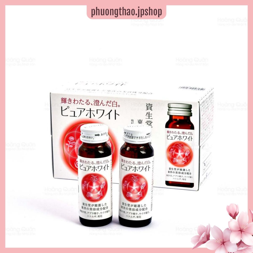 Nước uống Collagen Shiseido Pure White, viên uống trắng da Nhật Bản  - PHUONGTHAO.JPSHOP