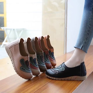 Giày big size hoạ tiết lông công đế siêu nhẹ nội địa