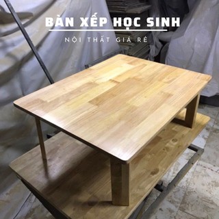 Bàn gỗ chân gỗ chân xếp gọn 60x80x30