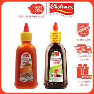 Tương ớt phở/tương đen phở cholimex chai 230g chính hãng