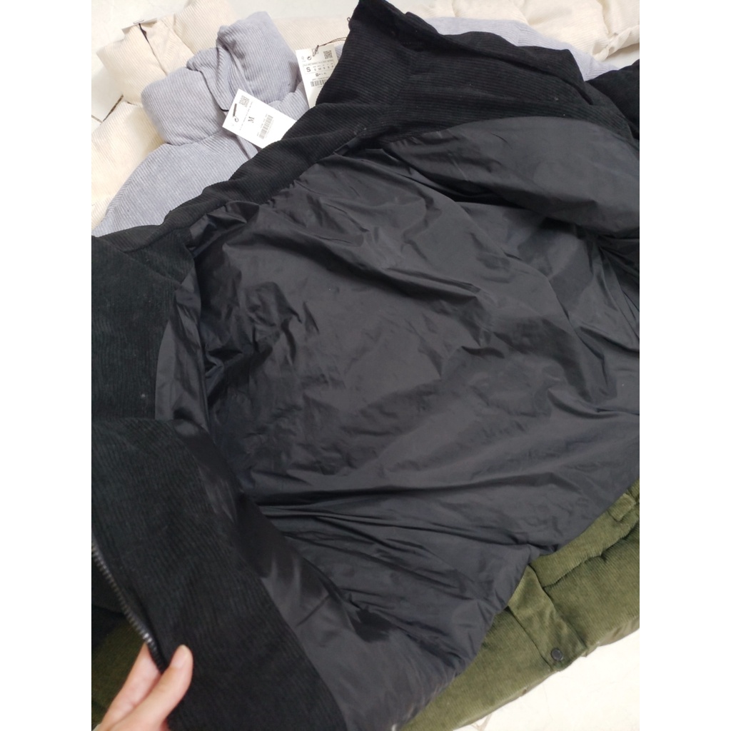 Áo khoác phao nhung tăm Z.R cao cấp nam nữ dáng rộng