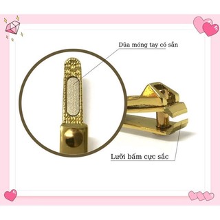Bấm móng tay mạ vàng, kèm duỗi