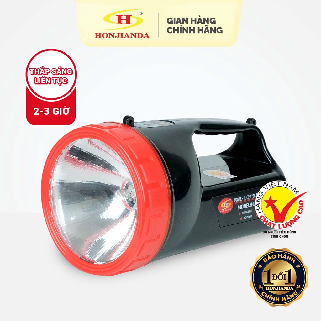 Đèn pin sạc tích điện xách tay Honjianda HJD-6688 - có chân đế sạc