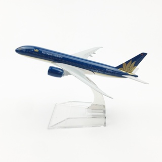 Đồ chơi mô hình máy bay Vietnam Airlines Airbus A350 KAVY dài 16cm bằng