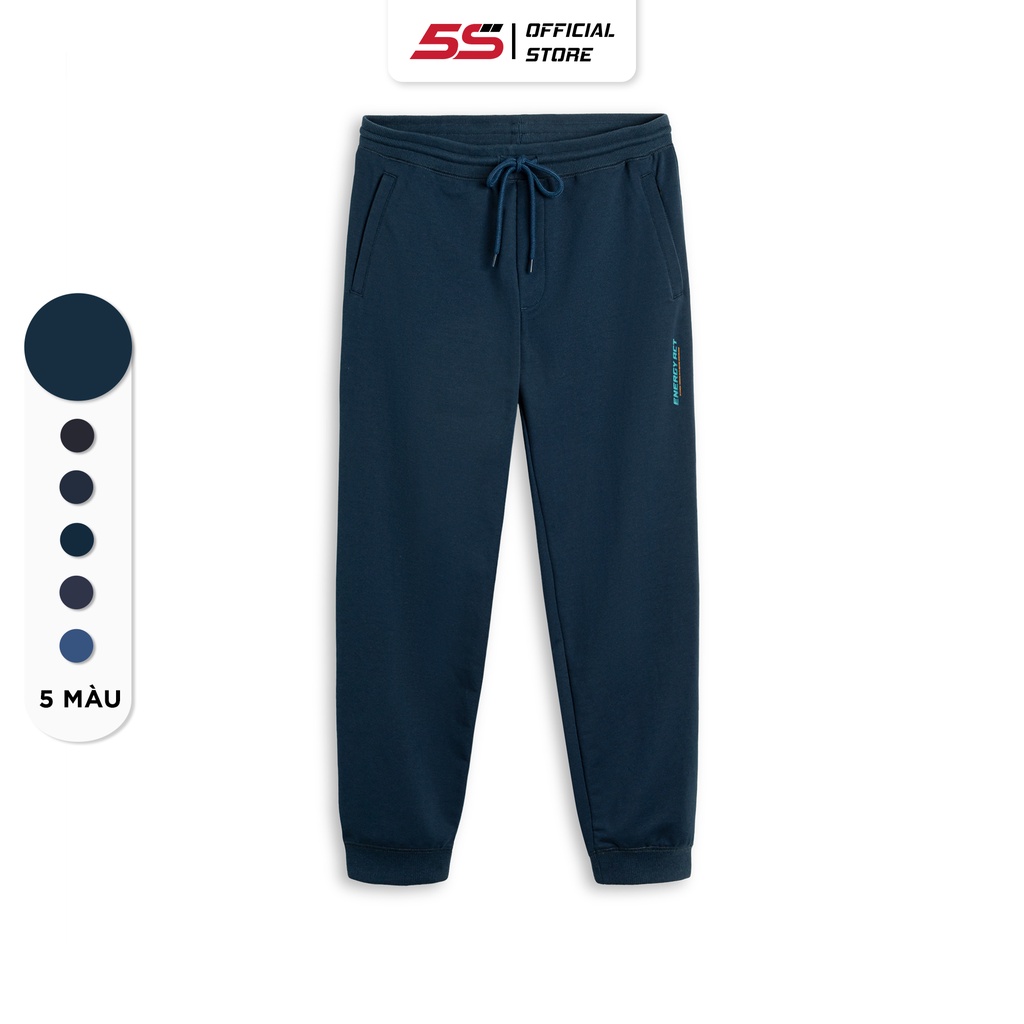  Quần Jogger Nỉ Nam 5S Cotton Cao Cấp, Thiết Kế Trơn Basic, Dễ Mặc (QNB22037)