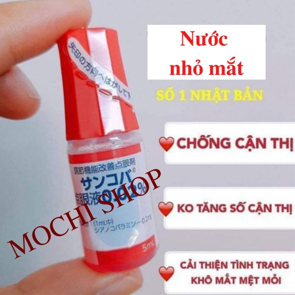 NHỎ MẮT ♥𝑭𝑹𝑬𝑬𝑺𝑯𝑰𝑷♥ Nhỏ Mắt Phục Hồi Thị Lực SANCOBA Nhật Bản 5 ml LITICNMN