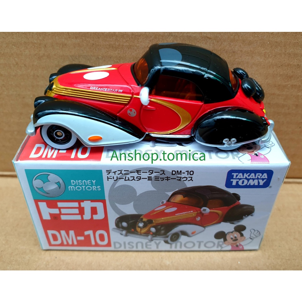 Mô hình xe hoạt hình chuột Mickey tomica Nhật Bản DM-10 (có hộp)