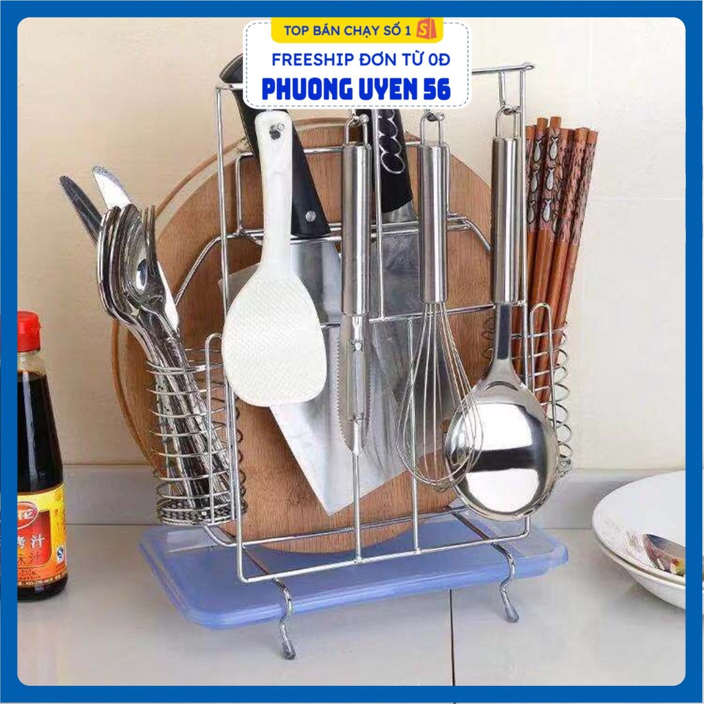 Kệ để dao thớt nhà bếp inox loại mới .