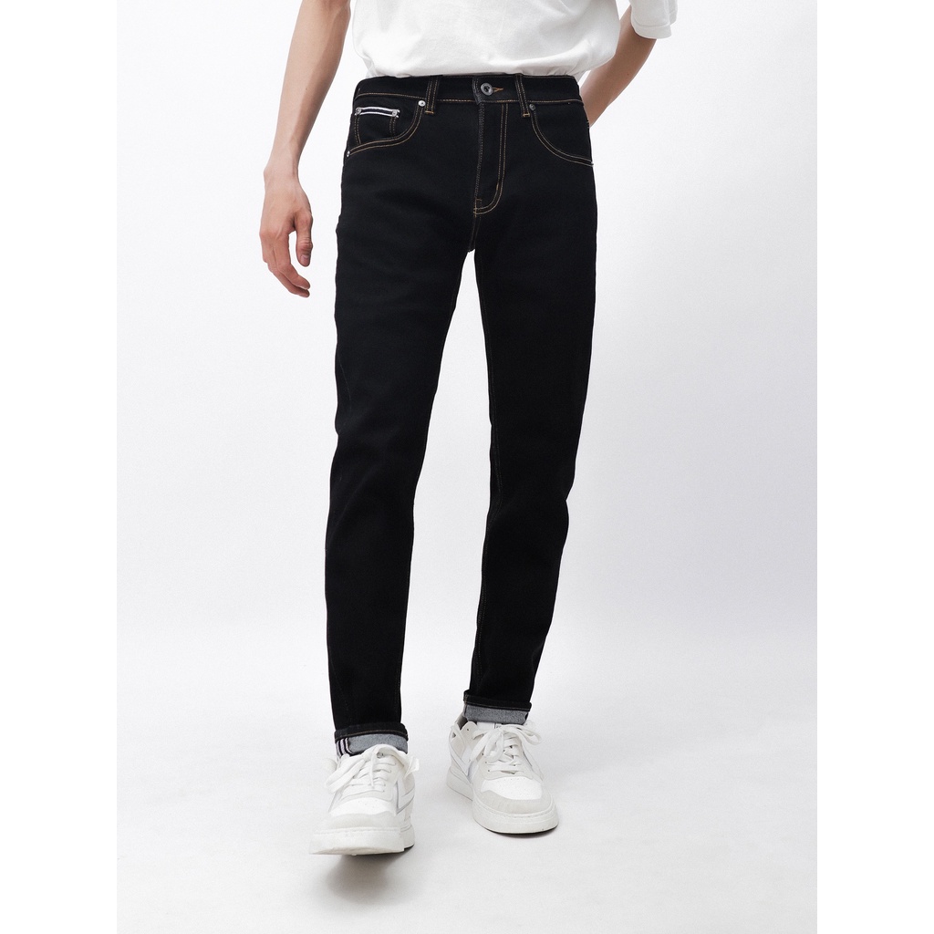 QUẦN BÒ - QUẦN JEAN - DEFOXX - INDIGO BLACK  - FORM SLIM FIT - CODE: 221250