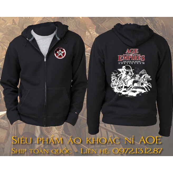 Áo khoác nỉ game đế chế - Age of Empires (AOE)