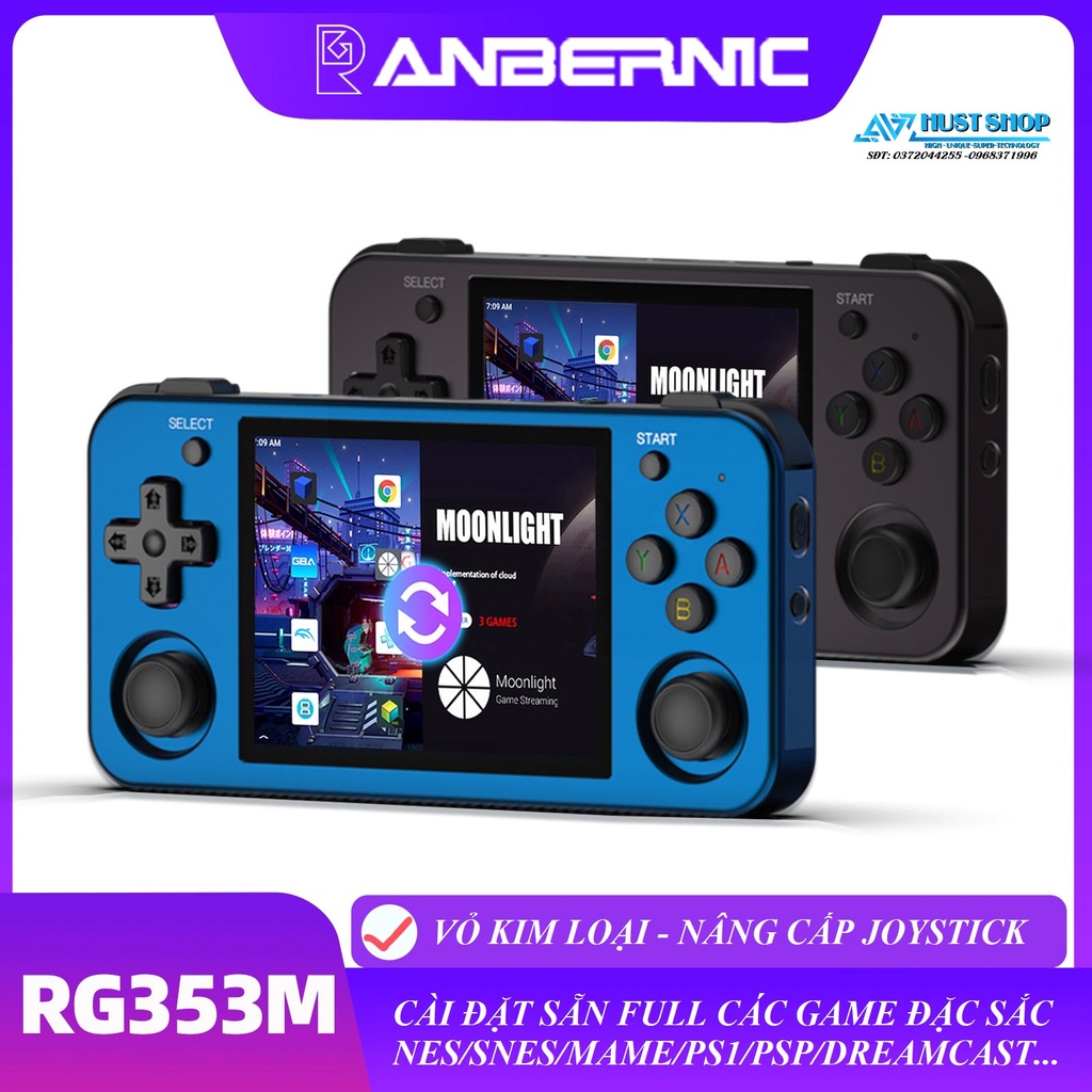 Máy Chơi Game Anbernic RG353M Màn Hình Cảm Ứng 3.5inch Dual System Android