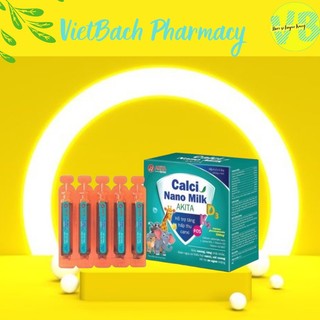 Canxi nano milk bổ sung canxi, giúp xương và răng chắc khỏe, giảm nguy cơ còi xương ở trẻ