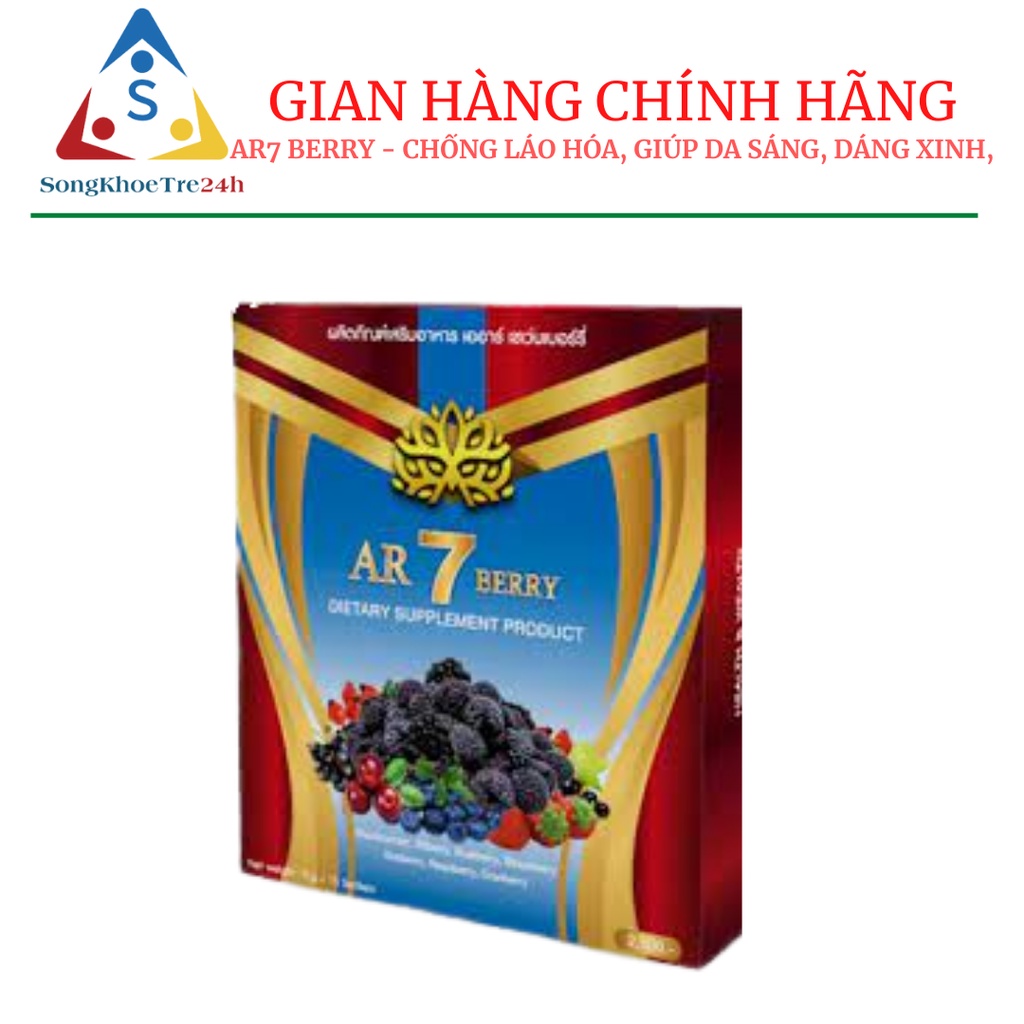 AR7 BERRY- Đào Thải Độc Tố, Làm Sạch Mạch Máu, Chống Lão Hóa, Giúp Da Sáng, Dáng Xinh