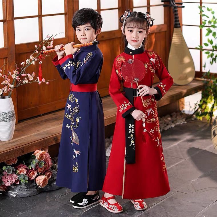 Bộ Hán Phục Phong Cách Trung Hoa Xinh Xắn Cho Bé
