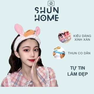 Băng đô rửa mặt, băng đô cài tóc co dãn siêu dễ thương shunhome nt-bd