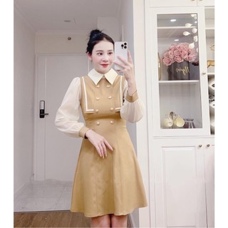 Váy xinh vải nhung nhung tăm ️️hàng Bigsize