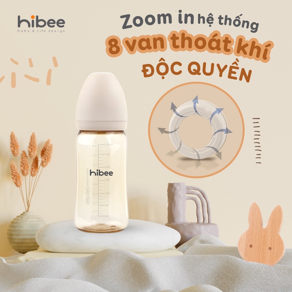 Bình sữa Hibee nội địa Hàn cao cấp 170ml/270ml - Cam kết chính hãng - childs_day.