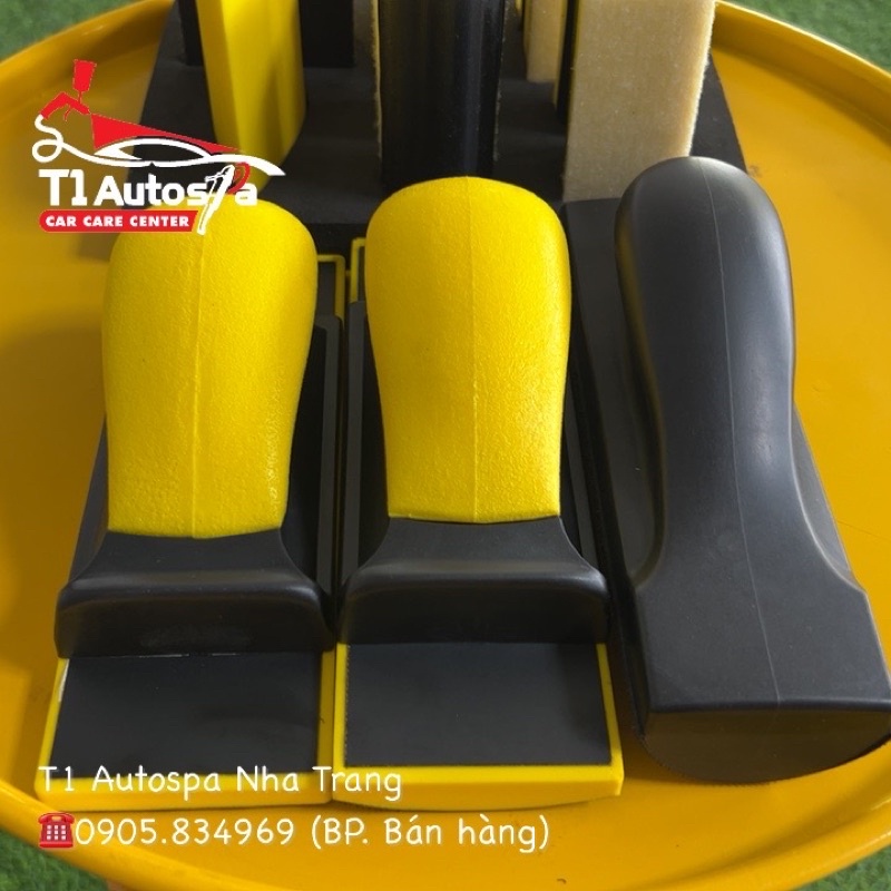 Thanh chà nhám khô hoặc nước 70x198mm cho matit ô tô, gỗ
