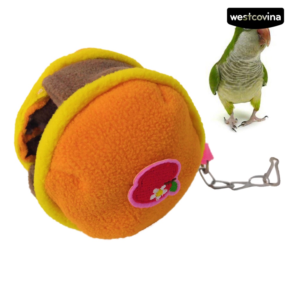 [COD]♘Nhà Giữ Ấm Hình Hamburger Cho Hamster / Sóc / Chim Vẹt