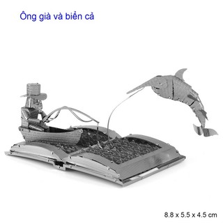 Mô hình 3D bằng thép tự ráp Man and sea