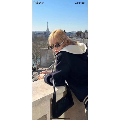 Mắt kính râm thời trang kiểu dáng châu âu gọng tròn 1016