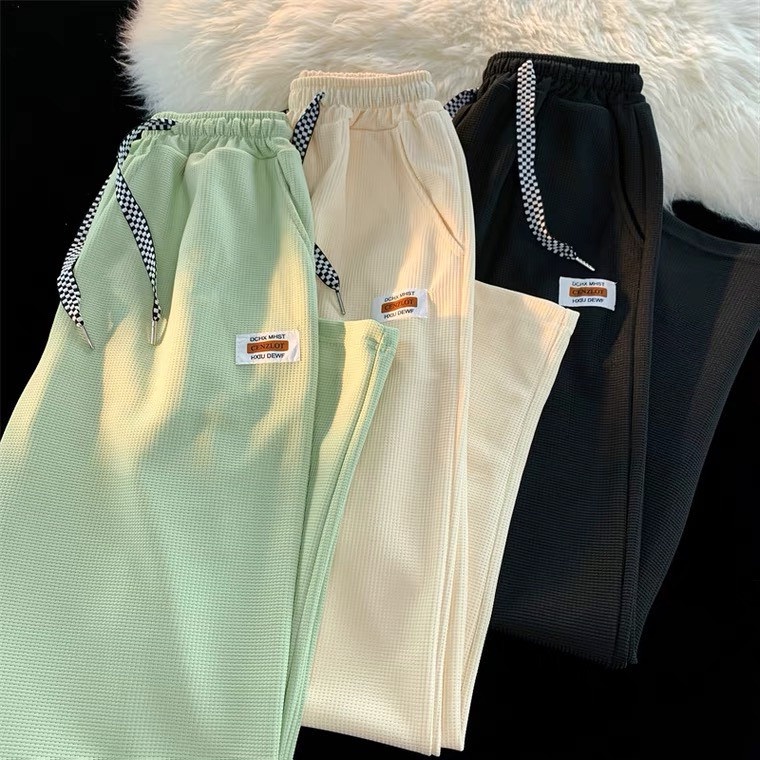 Quần Ống Rộng Chất LiệuTổ Ong Unisex Dày Dặn Phong Cách, Lên FORM Cực Chất